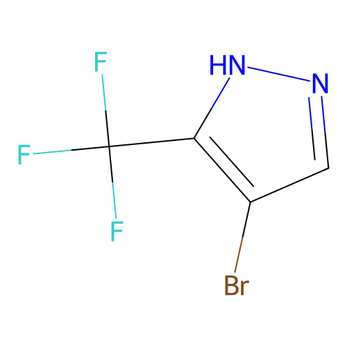 4-Bromo-3-(trifluoromethyl)-1H-pyrazole structure