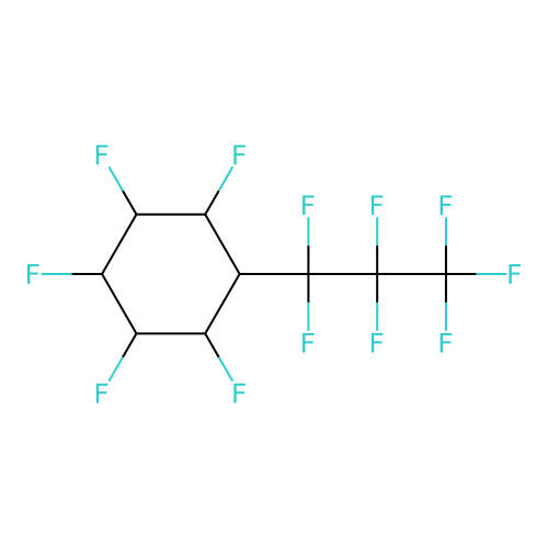 Cyclohexane, 1,2,3,4,5-pentafluoro-6-(1,1,2,2,3,3,3-heptafluoropropyl)- structure
