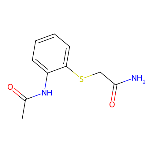 2-((2-Acetamidophenyl)thio)acetamide structure