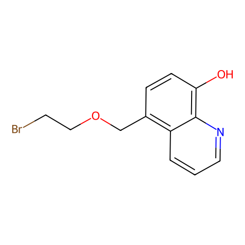 5-[(2-Bromoethoxy)methyl]quinolin-8-ol structure