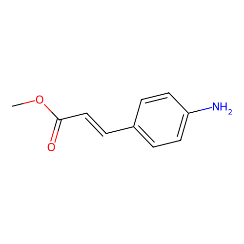 Methyl p-aminocinnamate structure