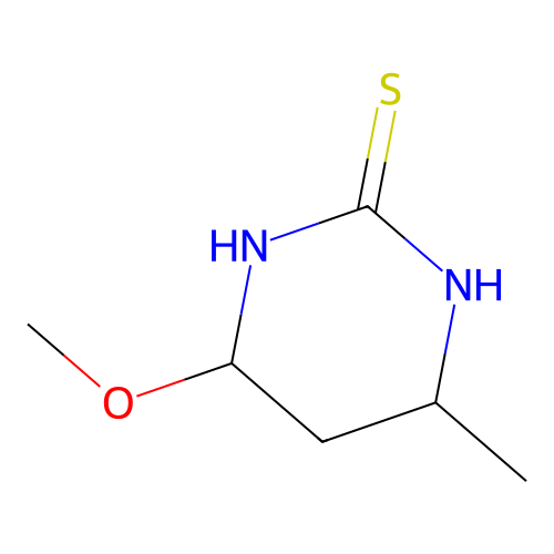 4-methoxy-6-methyltetrahydropyrimidine-2(1H)-thione structure