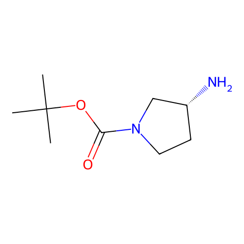 (R)-(+)-1-Boc-3-aminopyrrolidine structure
