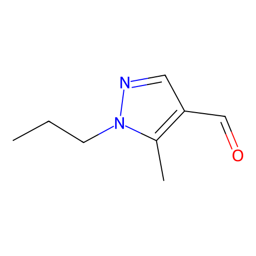 5-Methyl-1-propyl-1H-pyrazole-4-carbaldehyde structure