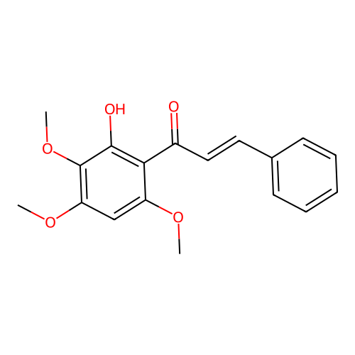 1-(2-Hydroxy-3,4,6-trimethoxyphenyl)-3-phenylprop-2-en-1-one structure