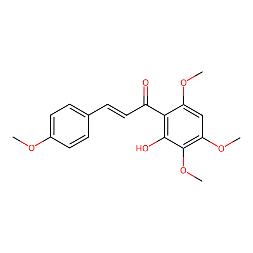 2'-Hydroxy-4,3',4',6'-tetramethoxychalcone structure