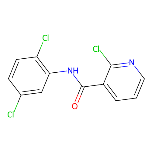 2-chloro-N-(2,5-dichlorophenyl)pyridine-3-carboxamide structure
