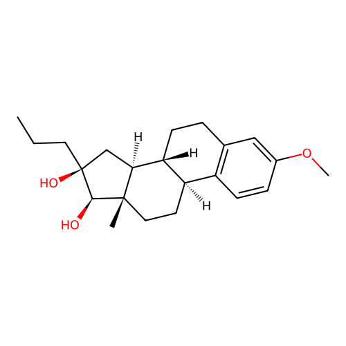 16-Propyl-3-methoxy-estra-1,3,5(10)-triene-16beta,17beta-diol structure
