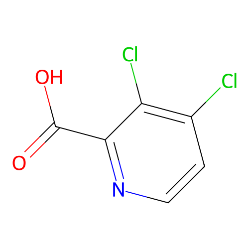 3,4-Dichloropyridine-2-carboxylic acid structure
