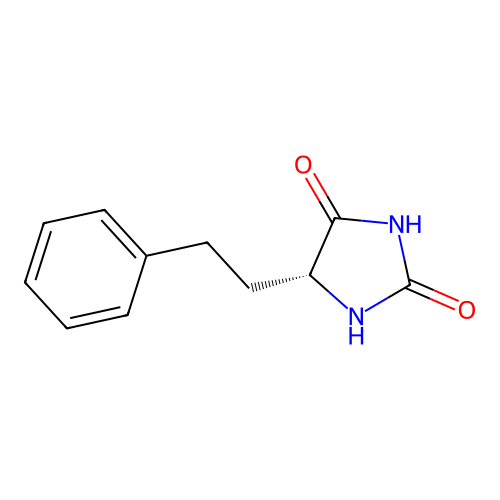 2,4-Imidazolidinedione, 5-(2-phenylethyl)-, (5R)- structure