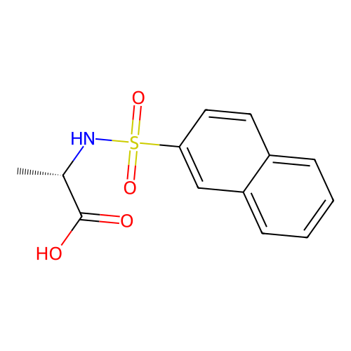 (S)-2-(2-naphthylsulfonylamino)propionic acid structure