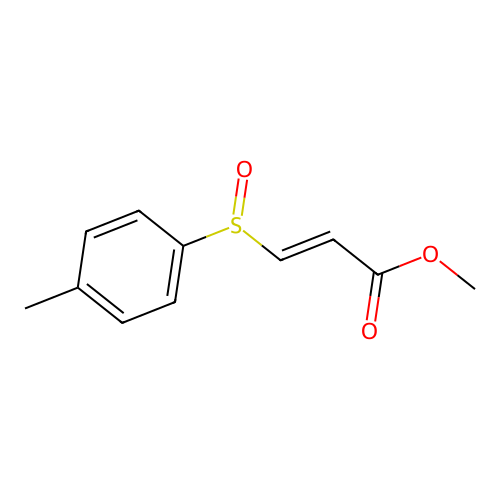 Methyl (2E)-3-((4-methylphenyl)sulfinyl)-2-propenoate structure