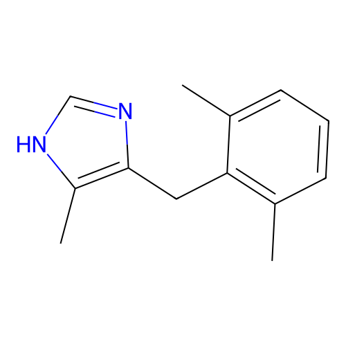 1H-Imidazole, 4-((2,6-dimethylphenyl)methyl)-5-methyl- structure