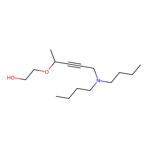 2-((5-(Dibutylamino)pent-3-yn-2-yl)oxy)ethanol structure
