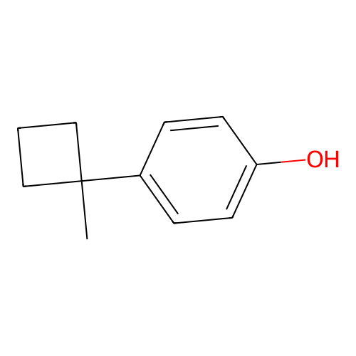 4-(1-Methylcyclobutyl)phenol structure