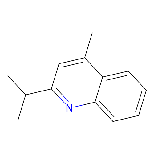 2-Isopropyl-4-methylquinoline structure