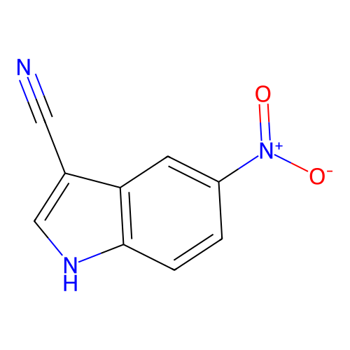 5-nitro-1H-indole-3-carbonitrile structure