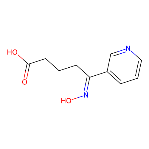 delta-(Hydroxyimino)-3-pyridinevaleric acid structure