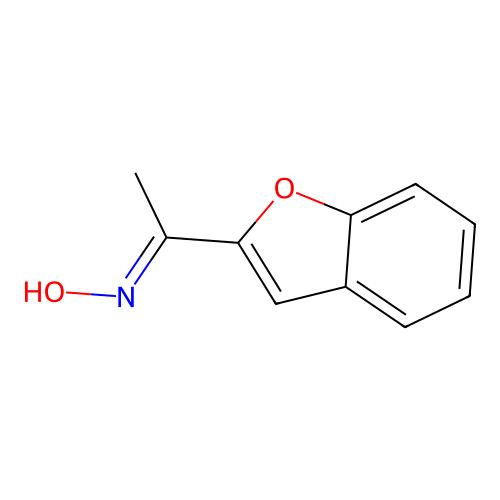 1-Benzofuran-2-yl-ethanone oxime structure