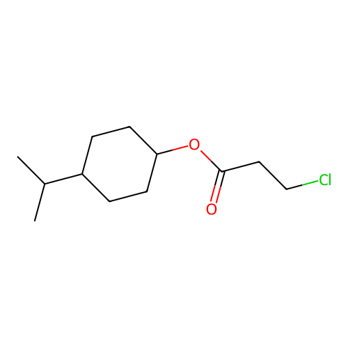 (4-Propan-2-ylcyclohexyl) 3-chloropropanoate structure