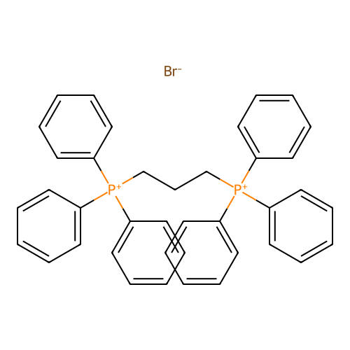 Propane-1,3-diylbis[triphenylphosphonium] dibromide structure