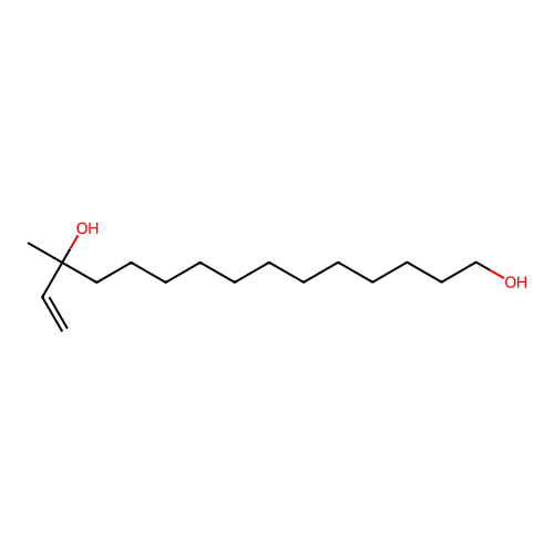 13-Methylpentadec-14-ene-1,13-diol structure