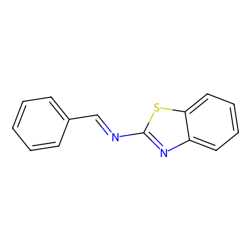 Benzothiazol-2-yl-benzylidene-amine structure