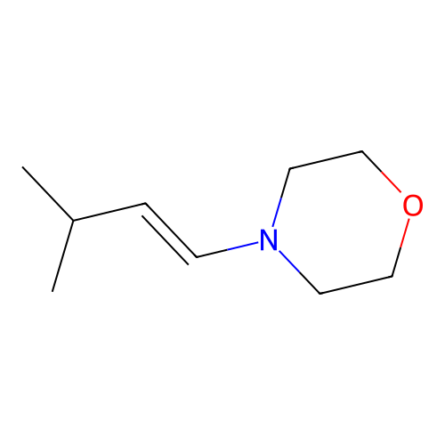 Morpholine, 4-(3-methyl-1-butenyl)- structure