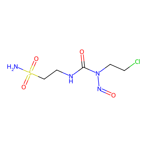 Ethanesulfonamide, 2-((((2-chloroethyl)nitrosoamino)carbonyl)amino)- structure