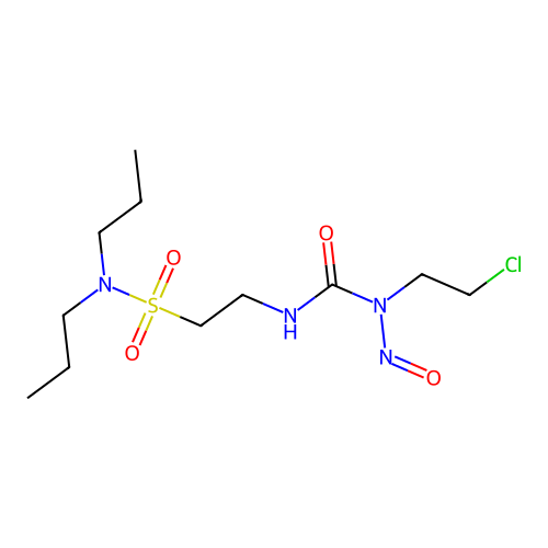 1-(2-Chloroethyl)-3-(2-(dipropylaminosulfonyl)ethyl)-1-nitrosourea structure