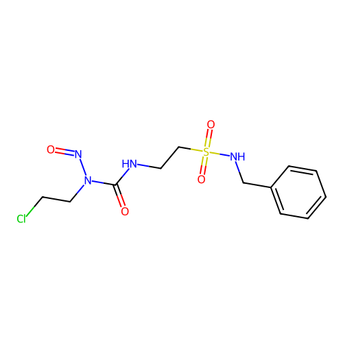 3-(2-(Benzylaminosulfonyl)ethyl)-1-(2-chloroethyl)-1-nitrosourea structure