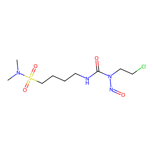1-(2-Chloroethyl)-3-(4-(dimethylaminosulfonyl)butyl)-1-nitrosourea structure