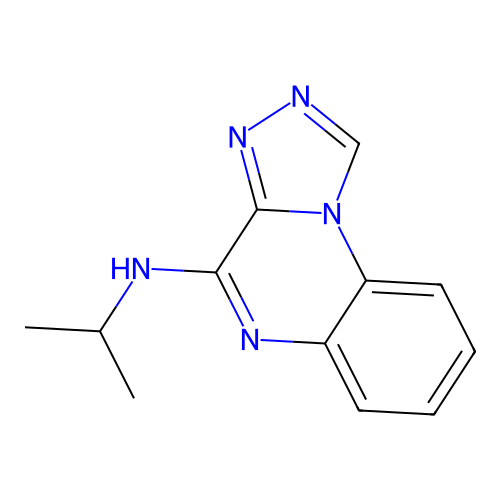 Isopropyl-[1,2,4]triazolo[4,3-a]quinoxalin-4-yl-amine structure