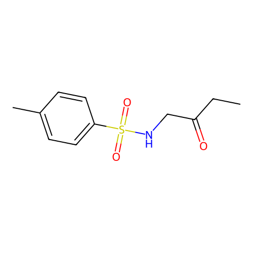 4-甲基-N-(2-氧代丁基)苯磺酰胺 structure