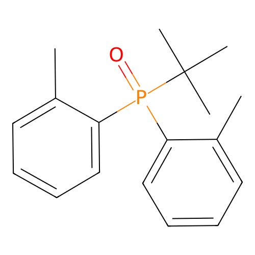 Phosphine oxide, (1,1-dimethylethyl)bis(2-methylphenyl)- structure