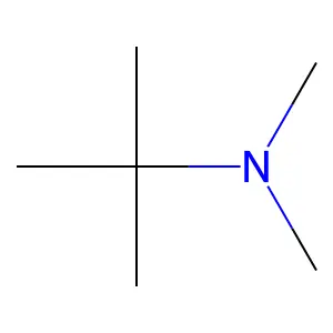 N,N,2-三甲基-2-丙胺 structure