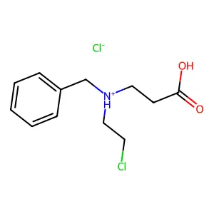 beta-Alanine, N-benzyl-N-(2-chloroethyl)-, hydrochloride structure