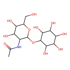1-O-α-2-乙酰氨基-2-脱氧半乳吡喃糖基-肌醇 structure