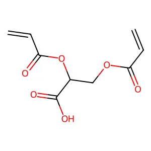 α,β-二丙烯酰氧基丙酸 structure