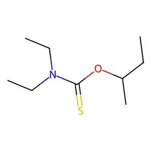 1-Butan-2-yloxy-N,N-diethyl-methanethioamide structure