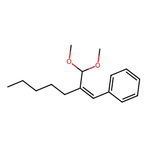 [2-(Dimethoxymethyl)-1-heptenyl]benzene structure