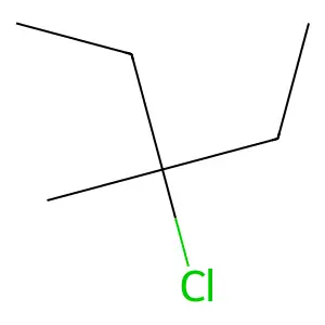 Pentane, 3-chloro-3-methyl- structure