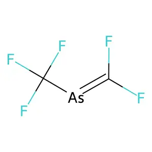 2-Arsapropene, pentafluoro- structure