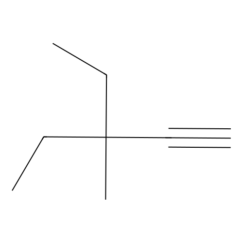 3-Ethyl-3-methylpent-1-yne structure