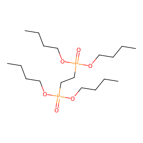 Tetrabutyl ethane-1,2-diylbis(phosphonate) structure