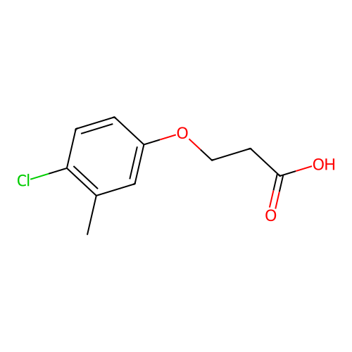 3-(4-Chloro-3-methylphenoxy)propanoic acid structure
