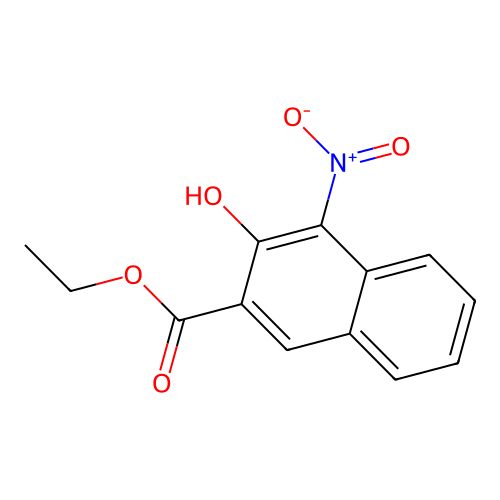 Ethyl 3-hydroxy-4-nitronaphthalene-2-carboxylate structure