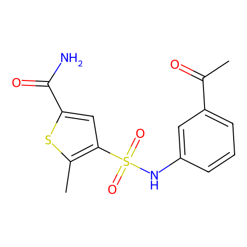 4-(N-(3-Acetylphenyl)sulfamoyl)-5-methylthiophene-2-carboxamide structure