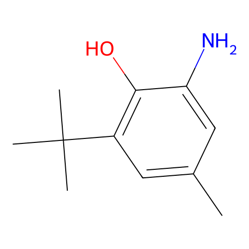 2-Amino-6-tert-butyl-4-methyl-phenol structure