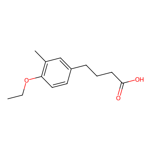 4-(4-Ethoxy-3-methylphenyl)butanoic acid structure